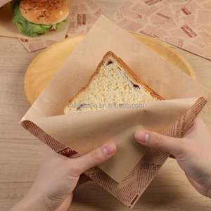 Envoltorios Desechables Ecológicos de Papel Kraft de Grado Alimenticio con Recubrimiento de PE Antigrasa para Sándwiches, Hamburguesas, Pasteles y Pan - Tamaños Personalizados - Product Image 2