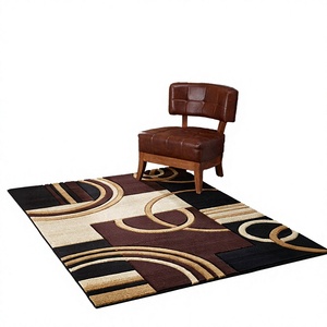 Alfombra de polipropileno de pelo largo, suave, antideslizante, grande, de tejido plano, de color liso, geométrica moderna, estilo Ins, para envíos transfronterizos de AliExpress - Product Image 4