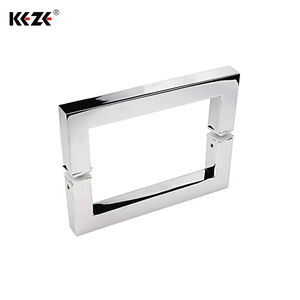 Chất lượng cao Matte Black <span class=keywords><strong>Chrome</strong></span> 20x20 mét ống vuông không khung Brass Glass <span class=keywords><strong>Door</strong></span> Handle CE chứng nhận cho khách sạn hiện đại phòng tắm - Product Image 4