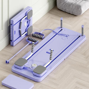 Papan perut PP lipat ringan, dapat disesuaikan, latihan kekuatan, Pilates, kebugaran tubuh esensial Push-up - Product Image 1