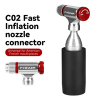 CO2 Bicycle Tire Inflator CO2 Pumps Inflator Head Aluminum Alloy Bike Tire Pump Tool Mini Bike CO2 Pump Bicycle Accessories