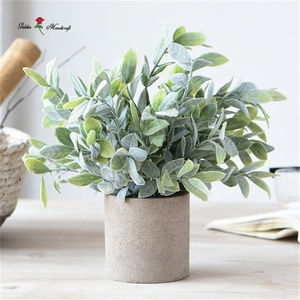 QSLH-PE063 Home Office Desk Decorazione di Bambù Artificiale <span class=keywords><strong>Pianta</strong></span> Verde Bonsai Piante Artificiali - Product Image 2