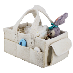 Organizador de Fraldas para Mesa de Troca, Cesta de Armazenamento para Fraldas e Lenços Umedecidos - Product Image 5