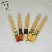 Papier à cigarettes jetable non blanchi en bois, diamètre 10 mm, pour tube à fumer