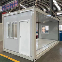 Maison préfabriquée modulaire en conteneur, maison en conteneur portable en kit pour l'hébergement des travailleurs de chantier