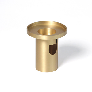 Brûleur d'huile essentielle <span class=keywords><strong>de</strong></span> bois <span class=keywords><strong>de</strong></span> santal haut <span class=keywords><strong>de</strong></span> gamme en laiton massif pour cire fondue et bougie chauffe-plat, aromathérapie et décoration intérieure - Product Image 6