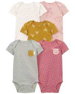 Combinaisons pour bébés avec imprimé animal mignon, 100% coton, barboteuses douces pour nouveau-nés, combinaisons bébé de couleur neutre pour garçons et filles - Product Image 6