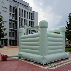 <span class=keywords><strong>2025</strong></span> Thiết Kế Mới PVC Tùy Chỉnh Màu Bạc Hà Màu Xanh Lá Cây Bouncer Inflatable Với Trượt Nhỏ Nhà Bị Trả Lại Cho Trẻ Em - Product Image 2