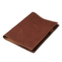 Funda para cuaderno de cuero genuino Retro B5, 100 hojas, suministros escolares de oficina de negocios hechos a mano, funda para libros con ranura para lápices