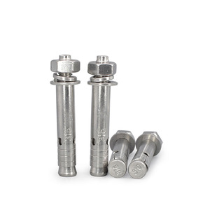 Ancre à expansion M16 en acier inoxydable 304 316, ancre à coin pour béton, boulons <span class=keywords><strong>d</strong></span>'expansion de 12 mm avec écrous hexagonaux, ancre à enfoncer - Product Image 2