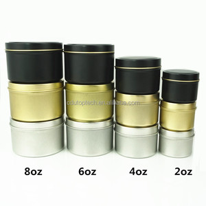 Lno — bougies métalliques rondes, 2oz, avec couvercles, récipients, dorées, à faire soi-même, emballage de stockage pour l'artisanat, bougie alimentaire - Product Image 6