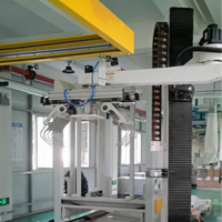 Robot de palettisation industriel de type colonne, machine de palettisation automatique pour sacs en feuille avec pince à fourches pour ligne d'empilage de sacs
