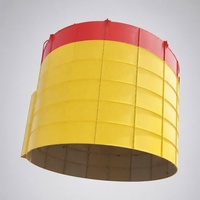 Silo à ciment boulonné de 4000 tonnes, 12500 mm, HAOLI, silo en acier modulaire assemblé pour le stockage du ciment et du cendres volantes