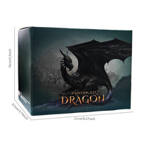 Kit de peinture DIY Dragon, scène de château 3D |   Ensemble d'art créatif et d'artisanat fantastique pour enfants |   Ensemble de jouets éducatifs pour la peinture et le dessin à la main