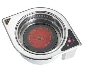 Coréenne Intérieur Commercial Intégré Barbecue <span class=keywords><strong>Four</strong></span> Infrarouge Sans Fumée Électrique <span class=keywords><strong>Poterie</strong></span> Barbecue <span class=keywords><strong>Four</strong></span> Électrique Barbecue Grill - Product Image 1