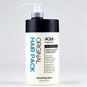 Traitement et masque capillaire à la kératine AOMI original avec protéines de soie, nourrissant, hydratant et lissant pour la réparation et la brillance - Product Image 1