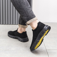 Chaussures basses pour hommes, à enfiler, pour l'extérieur, semelle épaisse antidérapante, baskets durables pour la marche