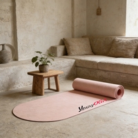 Matras Yoga Premium Anti Selip Ramah Lingkungan untuk Kebugaran, Pilates, Olahraga di Rumah, Latihan, Tahan Keringat, dan Tahan Lama