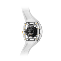 Reloj Mecánico Automático Ultrafino para Hombre, Diseño Tonneau, Acero Inoxidable, Resistente al Agua, Cristal Analógico de Alta Calidad