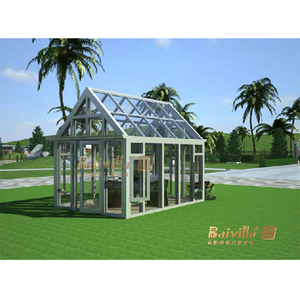 Vuelos de aluminio Sunrooms jardín y <span class=keywords><strong>casa</strong></span> de vidrio tejado clásica diseño especial terraza acristalada - Product Image 4
