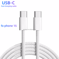 Kabel Pengisi Daya Ponsel Baru Super Cepat Tipe C ke C Kabel Cargadores Tipo C untuk Ponsel 17 16 15 / iPad