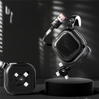 Câble de données USB-C/micro-USB à charge rapide 3A avec logo personnalisé de l'entreprise, conducteur en cuivre pur, pour téléphones mobiles iOS, banques d'alimentation, 1m