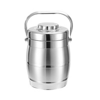 Bocal alimentaire isotherme à double paroi en acier inoxydable, boîte à lunch, boîte bento, thermos à soupe, ouverture large