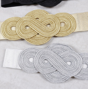 Ceintures larges décoratives pour femmes, style défilé, vintage, avec boucle en acier, élastiques, type cummerbund, corsets de robe et ceintures de taille - Product Image 2
