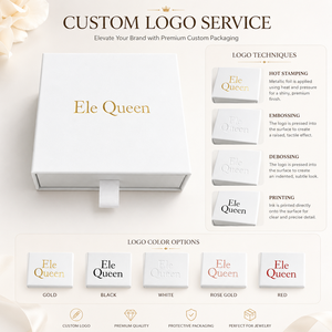 Custom Logo Drawer Jewelry Packaging Box with Satin Insert for Ring Necklace Bracelet and gift store jewelry brands - Product Image 6