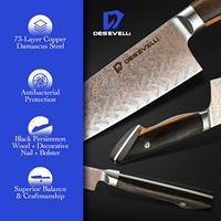 Couteaux de cuisine multifonctionnels en acier Damas japonais, couteau Damas en cuivre, choix pour la cuisine et le restaurant