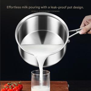 <span class=keywords><strong>Olla</strong></span> para Leche de Acero Inoxidable 316, Cacerola Pequeña, <span class=keywords><strong>Olla</strong></span> para Comida de Bebé de Grado Alimenticio, <span class=keywords><strong>Olla</strong></span> de Cocina de un Solo Asa, <span class=keywords><strong>Olla</strong></span> para Calentar Leche - Product Image 6