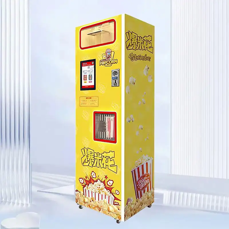 Customized Movie Theatre Popper Cinema Food Maker Popcorn Vending Machine For Commercial Venues