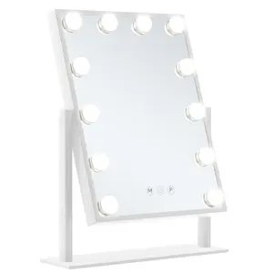 12 Bulbs Lighted Makeup Mirror Hollywood Mirror