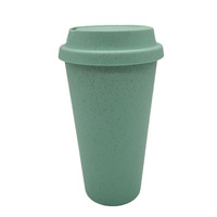 Gobelet à café réutilisable en plastique, impression personnalisée, écologique, isolation thermique