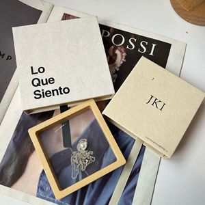 Handmade Custom Logo Clear Plastic Suspension Jewelry <strong>Box</strong> PE Film Floating Frame Stretch <strong>Display</strong> Case Elegant Showcase OEM - Product Image 3