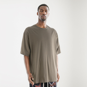 Nouveau design, motif imprimé avec slogan, qualité supérieure, coton, coupe ample, épaules légèrement tombantes, t-shirt homme oversize de marque vierge - Product Image 2