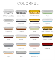 ABLPACK Vente en gros de plateaux de cuisson rectangulaires en aluminium PET de 200 ml, multicolores, avec couvercle transparent en option, résistants au four et au micro-ondes