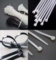 Attaches en nylon de haute qualité-300mm X 3.6mm - 12 "Premium Tie Wraps 100 Pack d'attaches de câble noires
