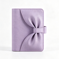 Planificador de Presupuesto A5 A6 A7 con Anillas y Diseño de Lazo, el Más Vendido, Personalizado de Fábrica, con Paquete de Regalo, Cartera Planificadora de Presupuesto