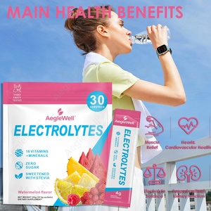 AegleWell Electrolitos en Polvo en Sobres, 16 Vitaminas y Minerales, Suplemento de Hidratación <span class=keywords><strong>Sin</strong></span> <span class=keywords><strong>Azúcar</strong></span> para la Recuperación Post-Entrenamiento - Product Image 2