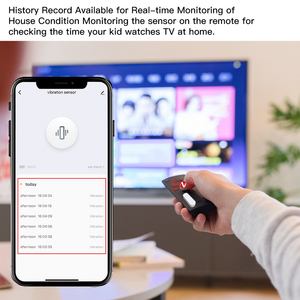 Tuya WIFI Sensor de vibración inteligente Protección de seguridad para el hogar con <span class=keywords><strong>alarma</strong></span> <span class=keywords><strong>en</strong></span> tiempo real Sensor de ventana inteligente inalámbrico Sincronización por aplicación - Product Image 4