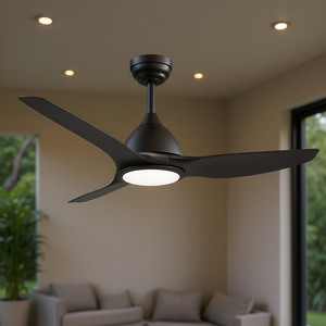 Bredoom 52-Inch LED <b>Ceiling</b> Fan With <b>Light</b> DC Motor 6-Speed <b>Remote</b> <b>Control</b> For Patio Modern Design - Product Image 2
