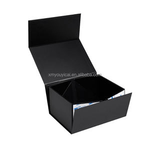 صندوق هدايا من الورق المقوى الأسود قابل للتخصيص عالي الجودة قابل لإعادة التدوير للأحذية والملابس قابل للطي مطفي نقش مغناطيسي صلب - Product Image 6