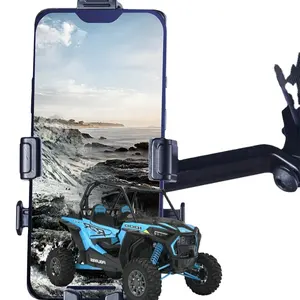 UTV telefon dağı için 1.75 "-2" rulo kafes | Alüminyum alaşım tutucu için Polaris RZR Can Am | 4.7 ile uyumlu "-6.8" akıllı cihazlar