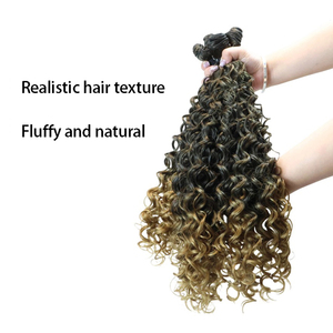 Perruque synthétique résistante à la chaleur, en <span class=keywords><strong>fibre</strong></span> synthétique haute température, douce, <span class=keywords><strong>lisse</strong></span>, résistante à la perte de cheveux, faite à la main, couleurs personnalisables - Product Image 5