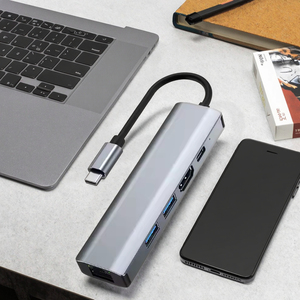 באיכות גבוהה <span class=keywords><strong>5</strong></span> ב 1 usb סוג סגסוגת אלומיניום usb c רכזת עגינה עם <span class=keywords><strong>hdmi</strong></span> 4k 30hz ו hub usb עבור macbook - Product Image 4