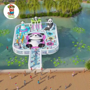 Parc aquatique gonflable commercial de haute qualité en PVC, avec toboggan et aire de jeux aquatique, château gonflable à vendre - Product Image 6