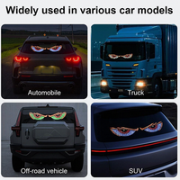 Les yeux du diable dynamiques flexibles de voitures de LED, voiture observe la lumière décorative d'oeil de démon d'USB, yeux menés flexibles faits sur commande d'écran de LED