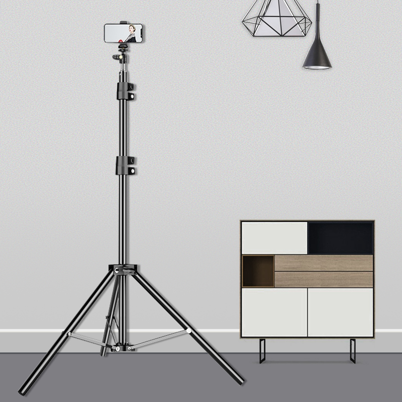 Factory wholesale custom high quality portable adjustable 360 degree rotating selfie silver aluminum tripod