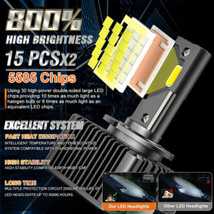 หลอดไฟ LED Canbus รุ่นใหม่ D Series 24V ปราศจากข้อผิดพลาด  วัสดุอะลูมิเนียม 6000K ใช้ได้กับไฟหน้ารถยนต์ทั่วไป D1S/D2S/D3S/D4S - Product Image 5